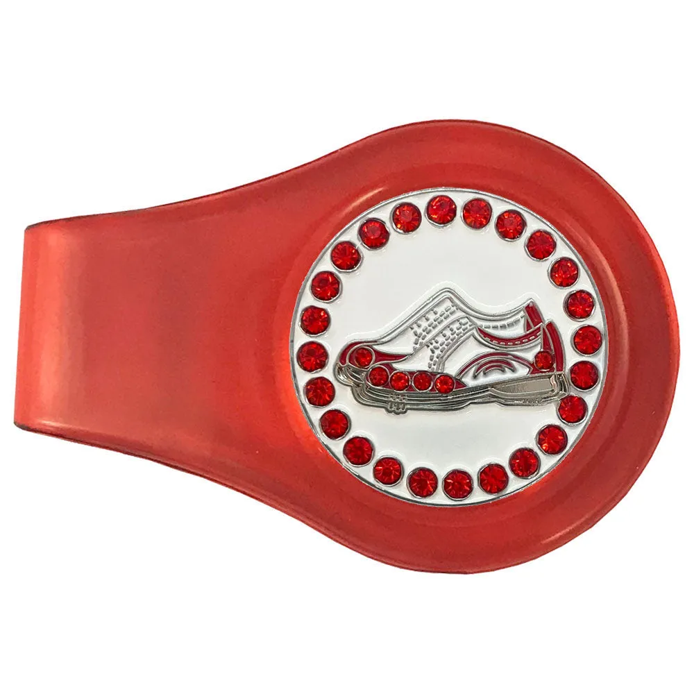 Golf Shoes (Red) Golf Ball Marker With Colored Clip