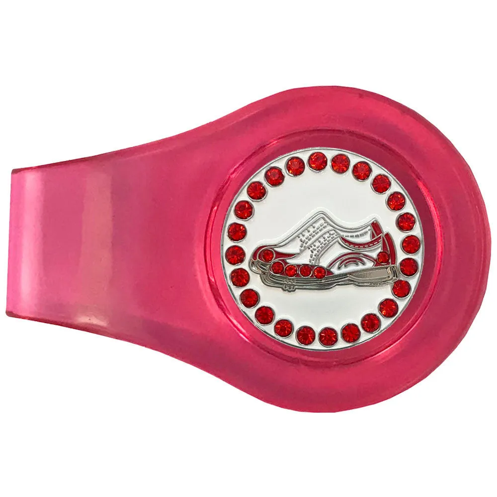 Golf Shoes (Red) Golf Ball Marker With Colored Clip