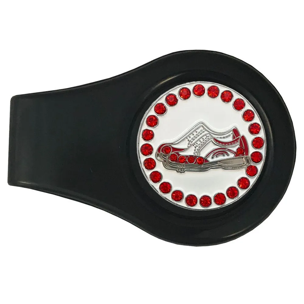 Golf Shoes (Red) Golf Ball Marker With Colored Clip
