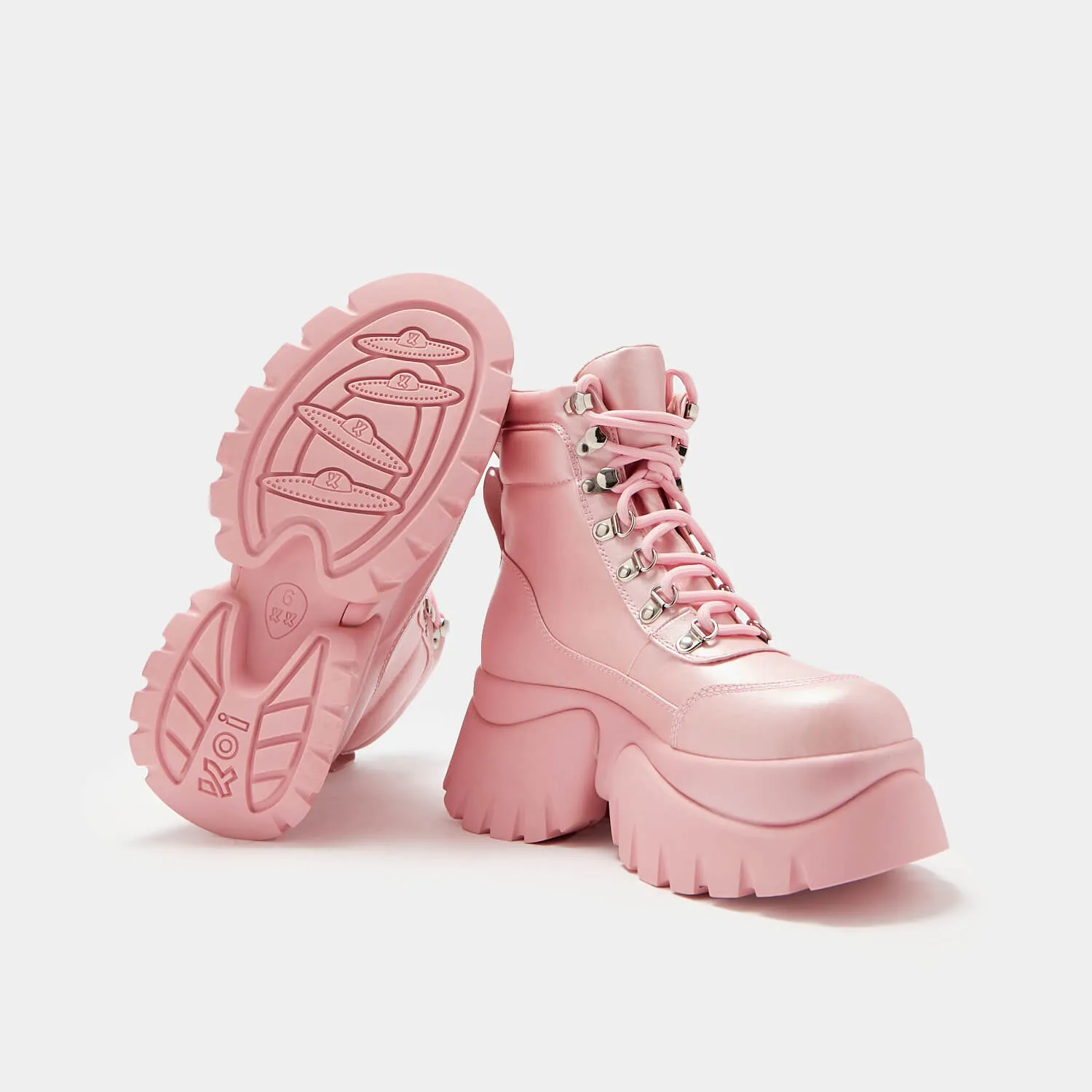 Gooey Bubblegum Platform Boots
