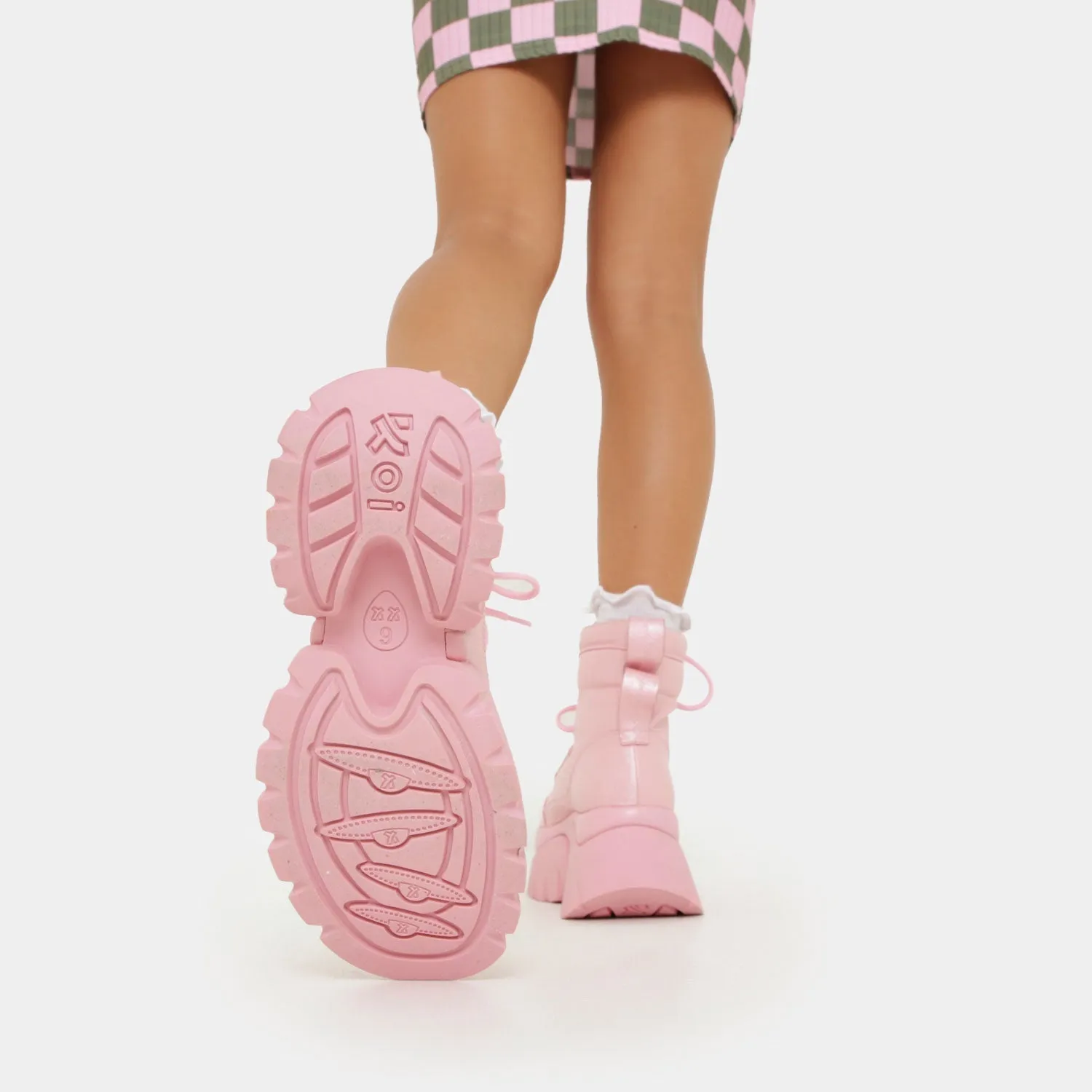 Gooey Bubblegum Platform Boots