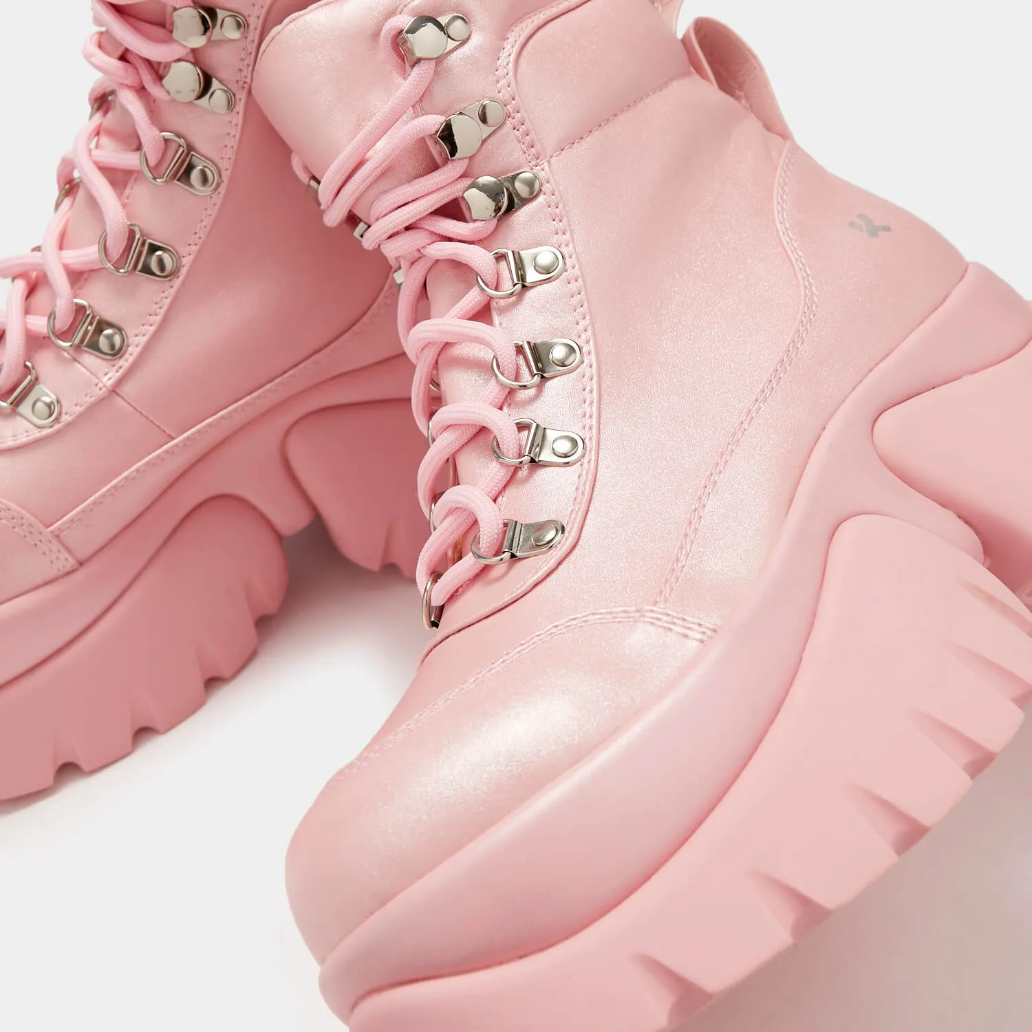 Gooey Bubblegum Platform Boots