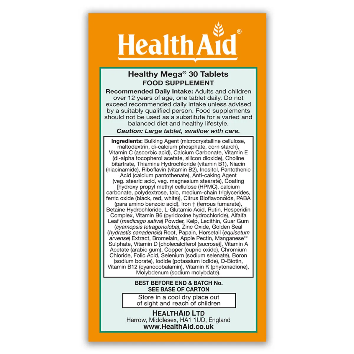 Healthy Mega® - Prolonged Release Tablets
