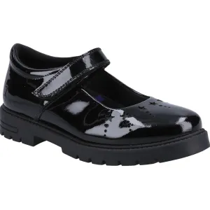 Hush Puppies Girls School Shoe Sabrina Snr Black Patent