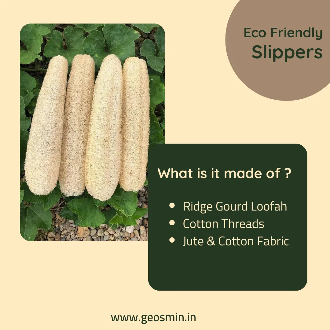 Indoor slippers – loofah | closed toe slidders