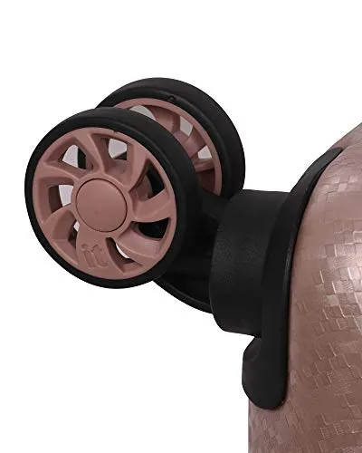 it Girl 21.5" Sparkle 8 Wheel Hardside Expandable Spinner with TSA Lock, Black