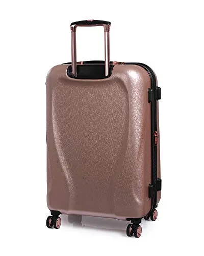 it Girl 21.5" Sparkle 8 Wheel Hardside Expandable Spinner with TSA Lock, Black