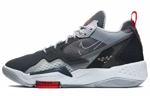 Jordan Zoom 92 Dark Smoke Gray Gym Red