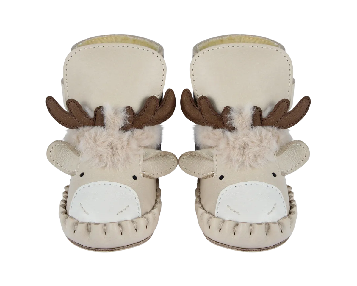 Kapi Exclusive Booties | Reindeer | Ivory Classic Leather