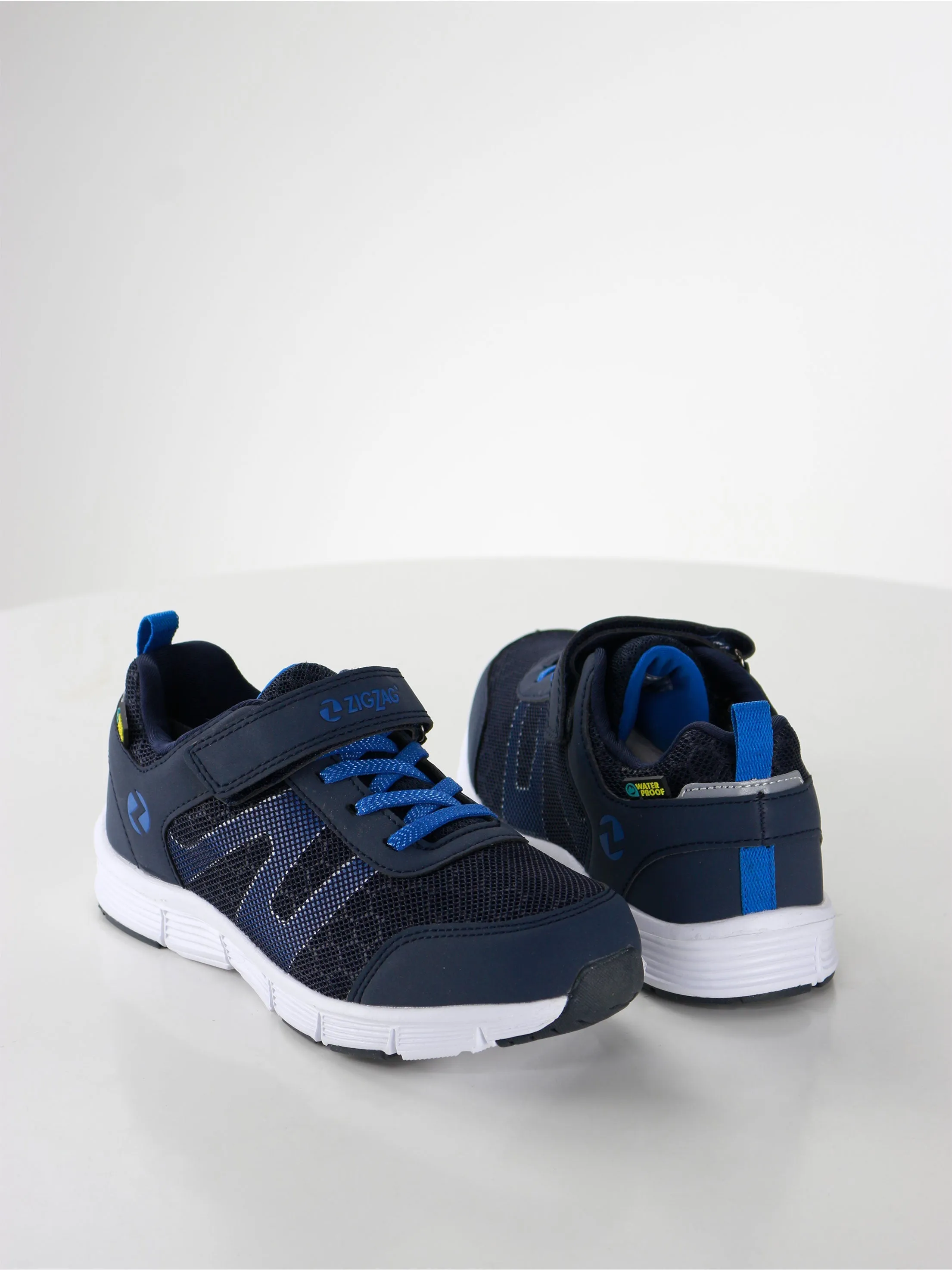 Kids Boy Textile Velcro Closure Shoes, Navy