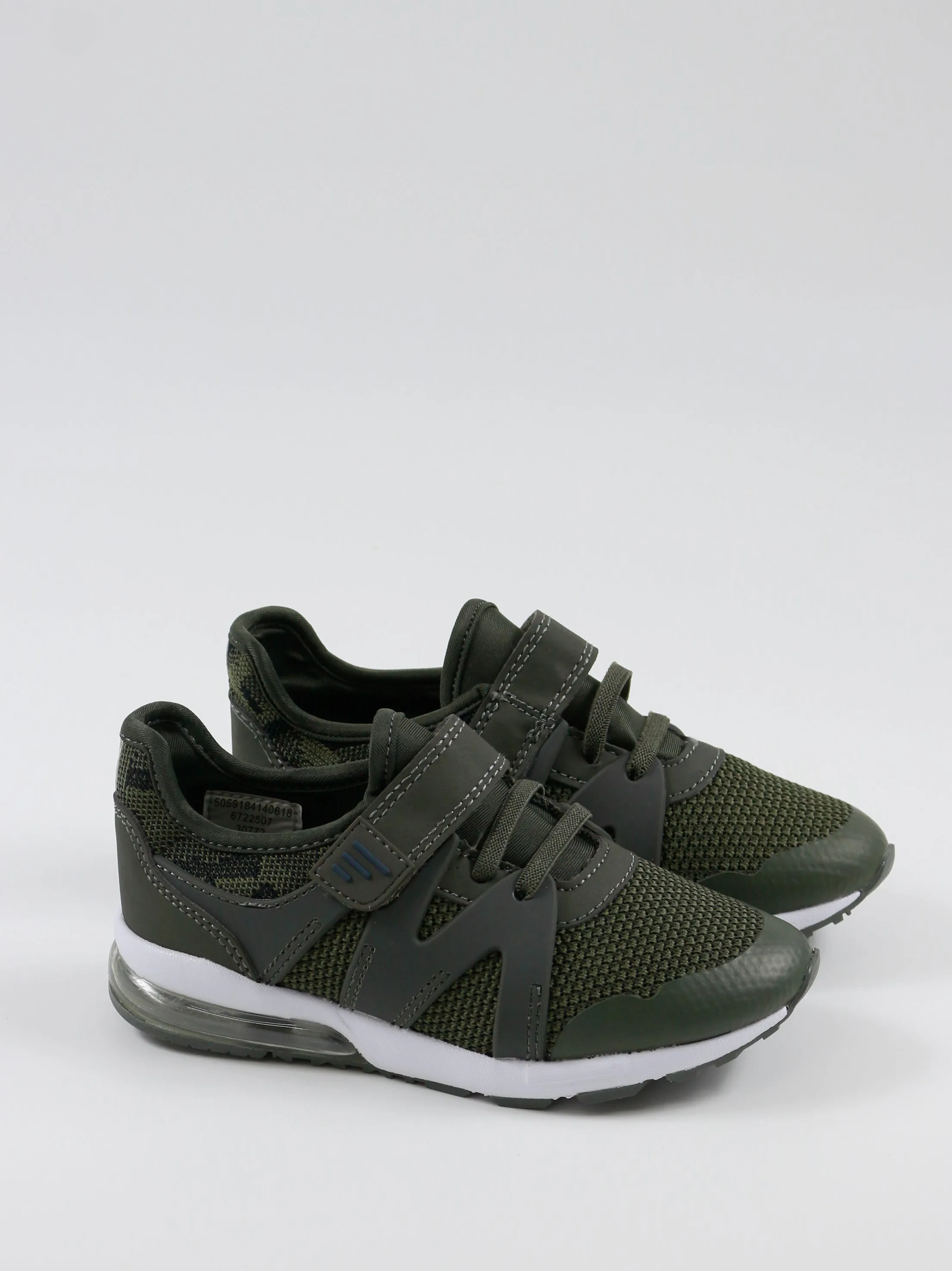 Kids Boy Textured Shoes,Olive