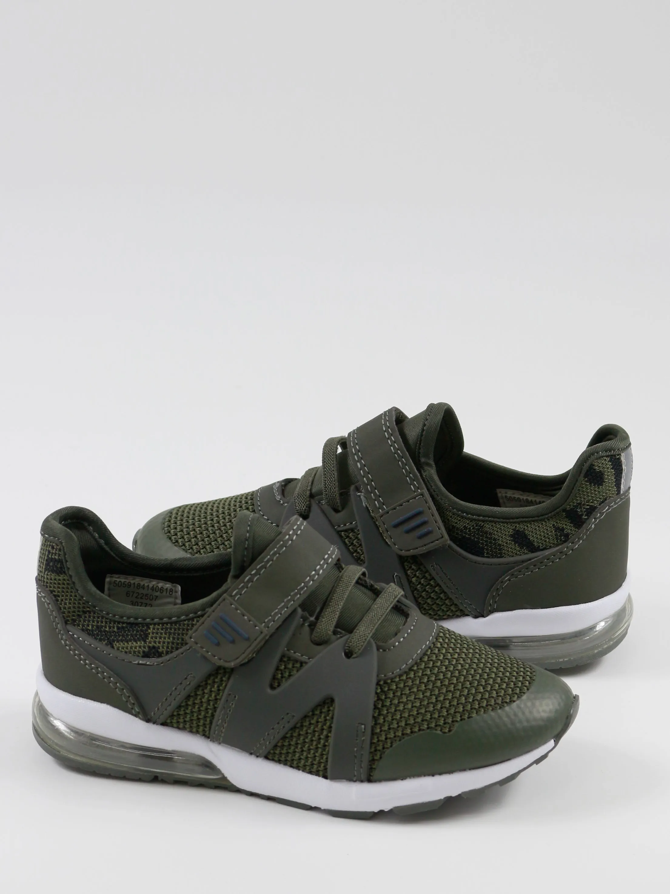Kids Boy Textured Shoes,Olive