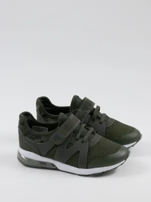 Kids Boy Textured Shoes,Olive