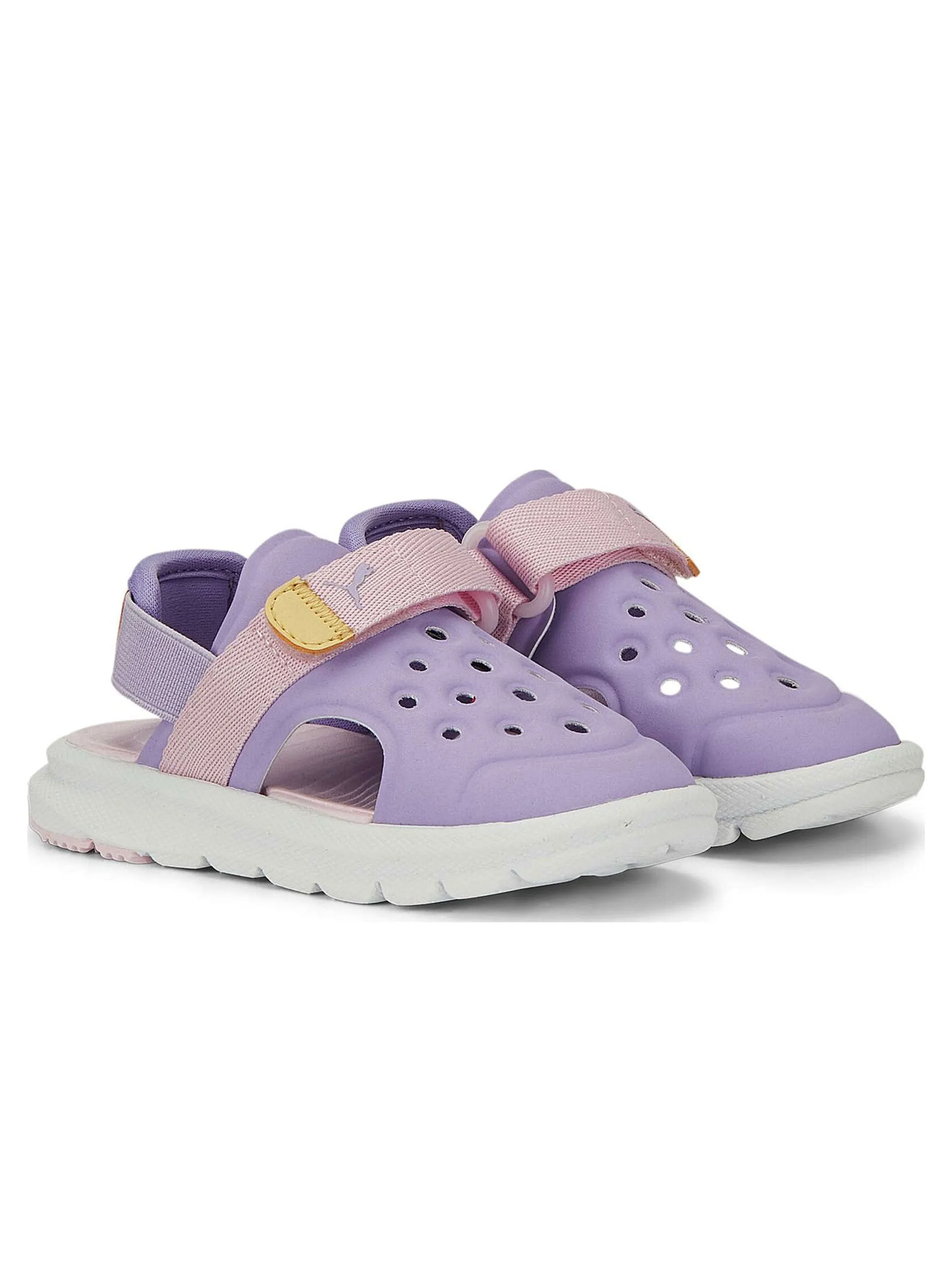 Kids Girl Color Block Sandals,Lilac