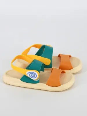 Kids Girl Velcro Slide Sandals,Multi