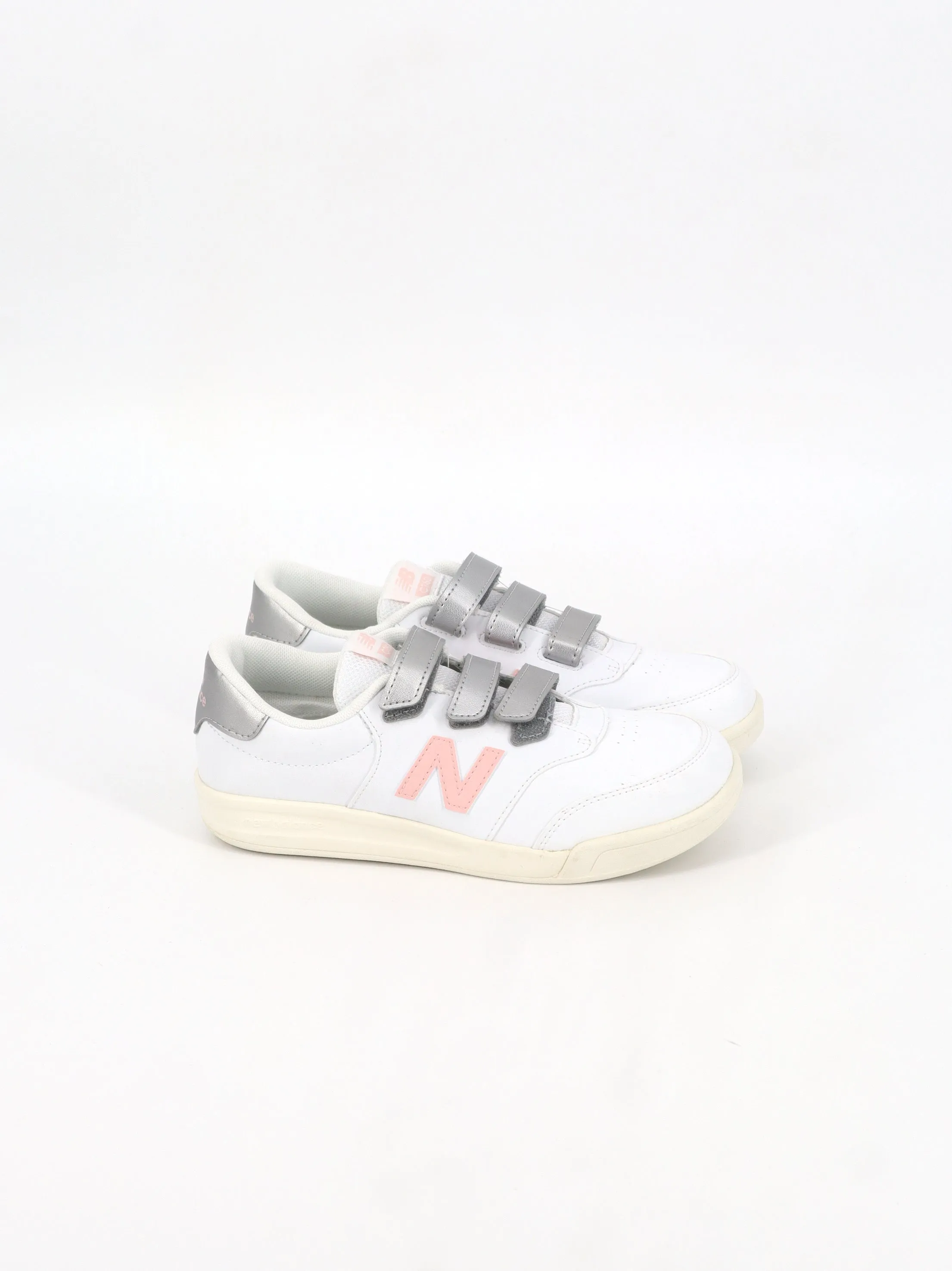 Kids Girl's Brand Logo Patched Sneakers,White