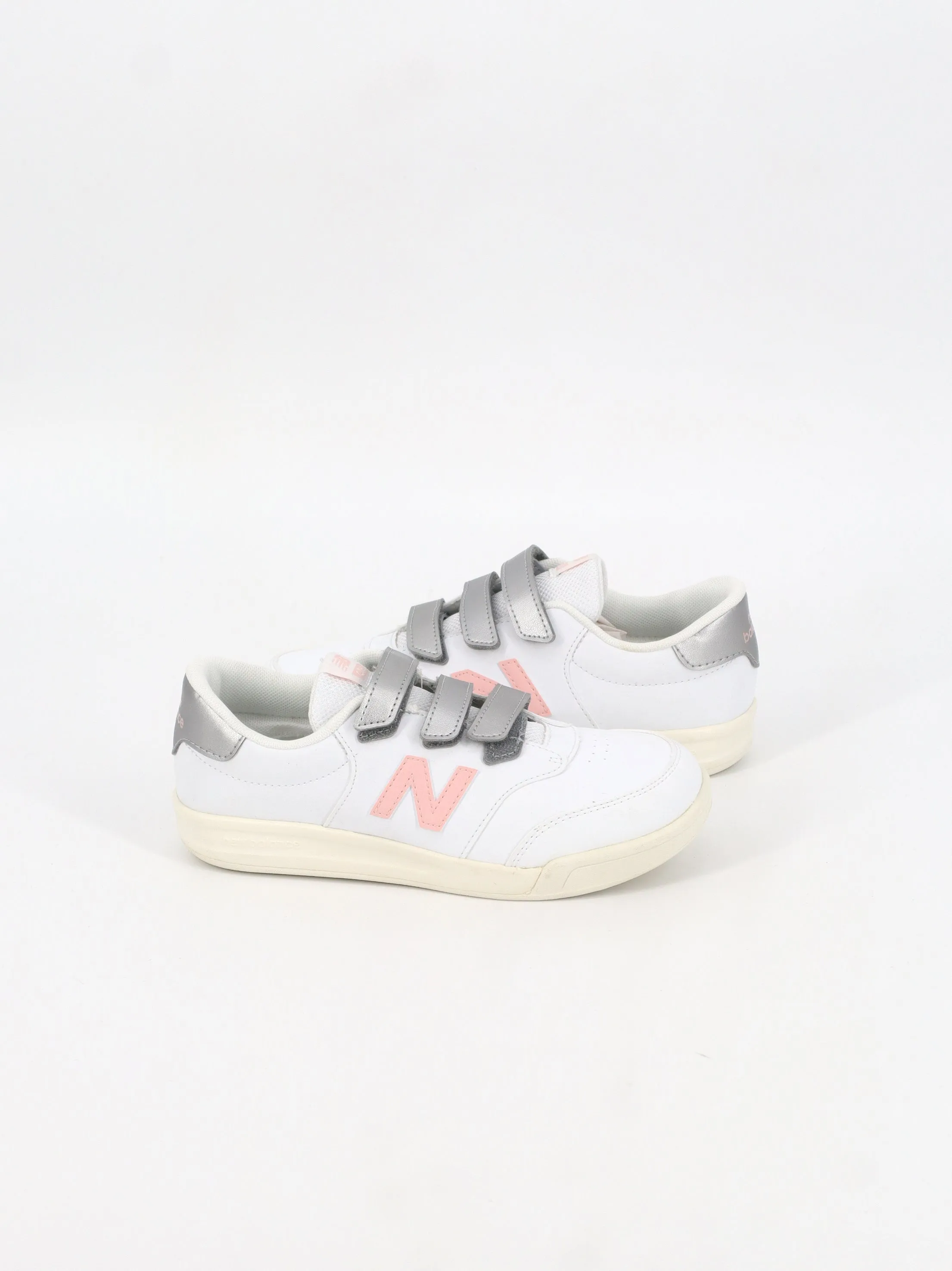 Kids Girl's Brand Logo Patched Sneakers,White