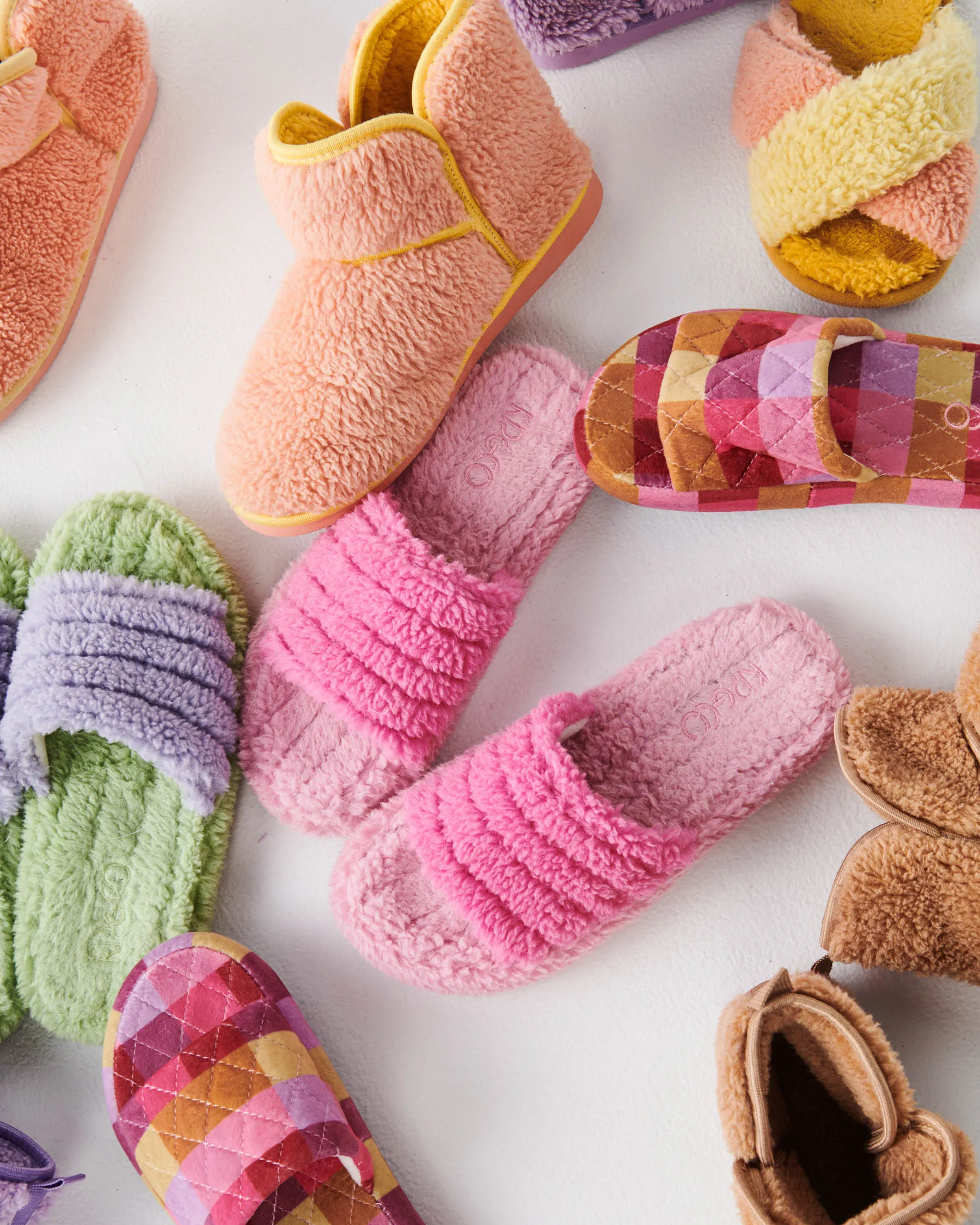 Kip & Co - Quilted Sherpa Adult Slipper - Poochie Pink
