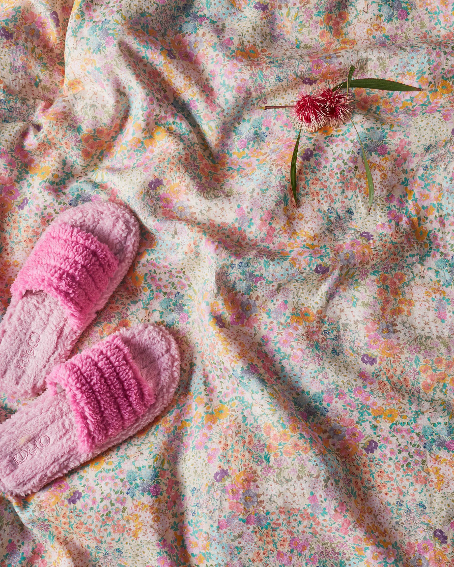 Kip & Co - Quilted Sherpa Adult Slipper - Poochie Pink