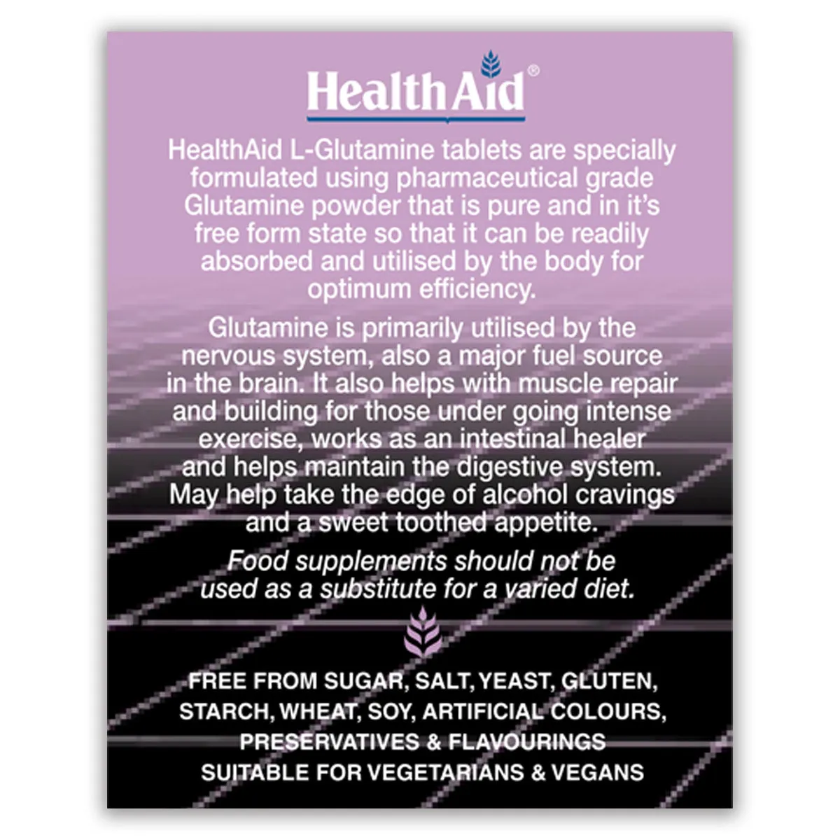L-Glutamine 500mg   Vitamin B6 Tablets