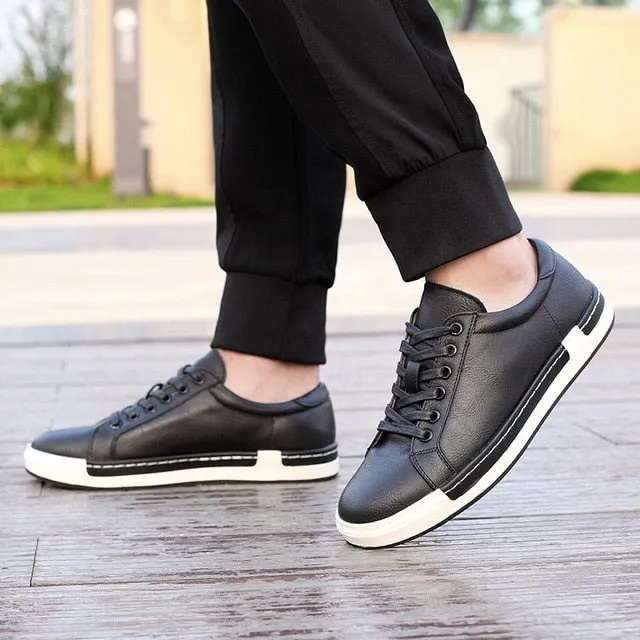 Large size 47 48 New Men's Quality Casual Leather Shoes Autumn Sneakers Mens Korean Sports Shoes Zapatillas Hombre