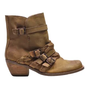 LATIGO Ankle Boots Brown Leather Womens UK 8