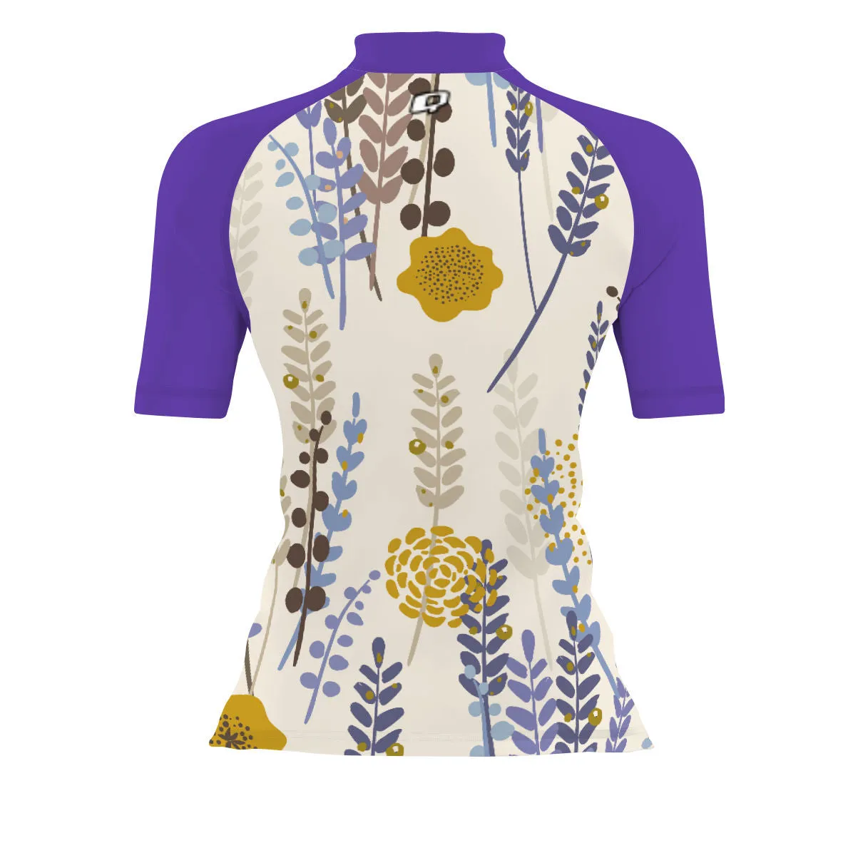 Lavender V1 - Women's Surf UPF50  Short Sleeve Rash Guard