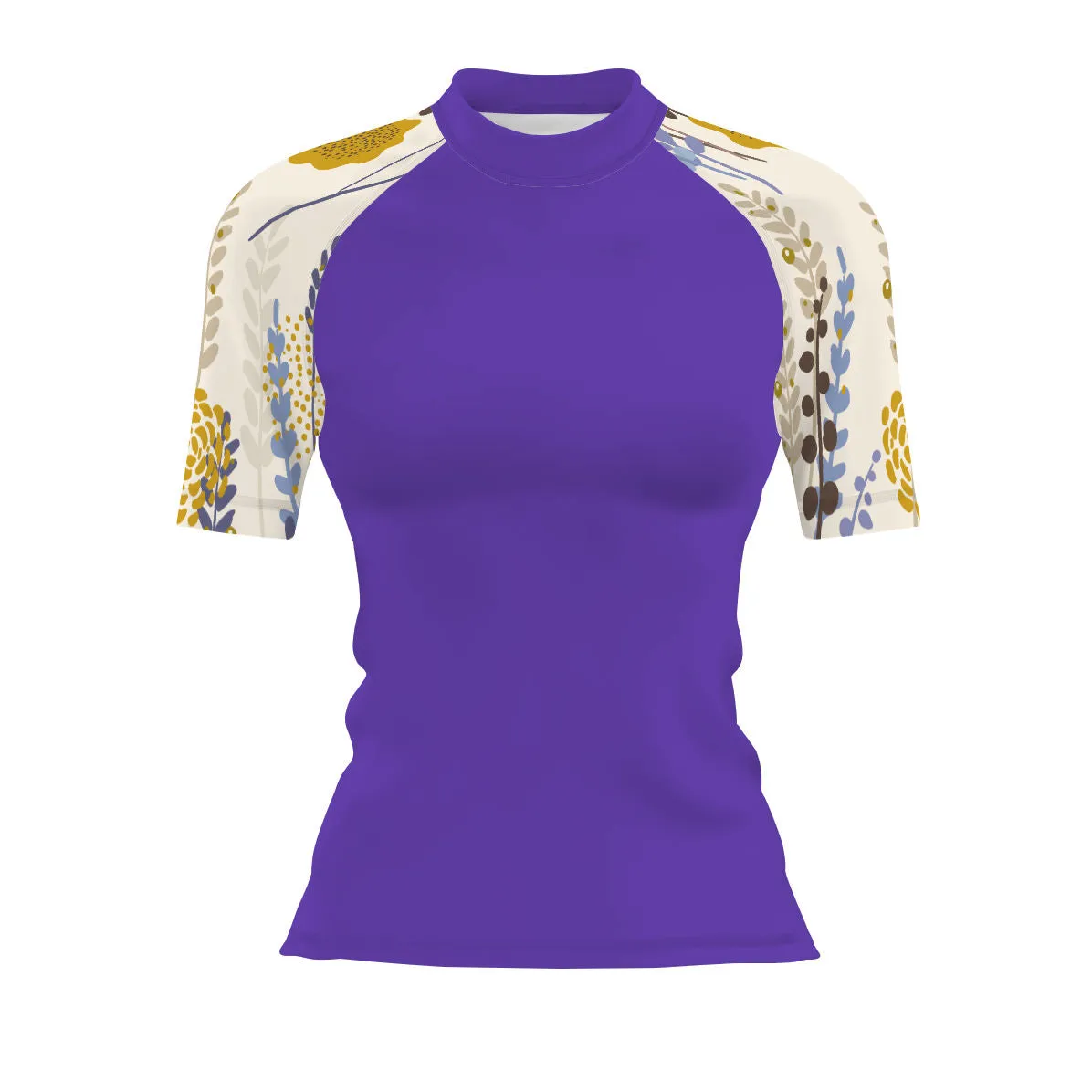 Lavender - Women's Surf UPF50  Short Sleeve Rash Guard