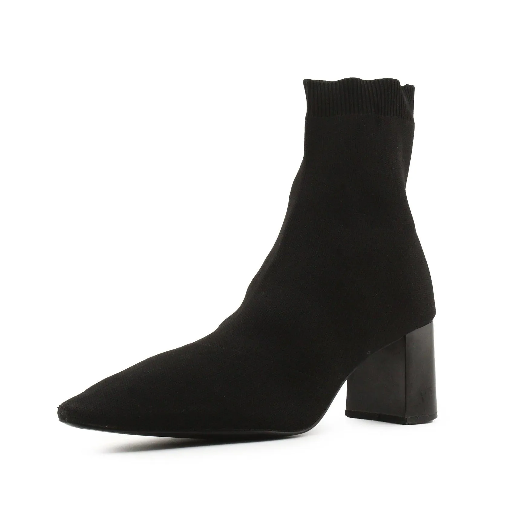 Lefties Block Heels Sock Boots | Textile