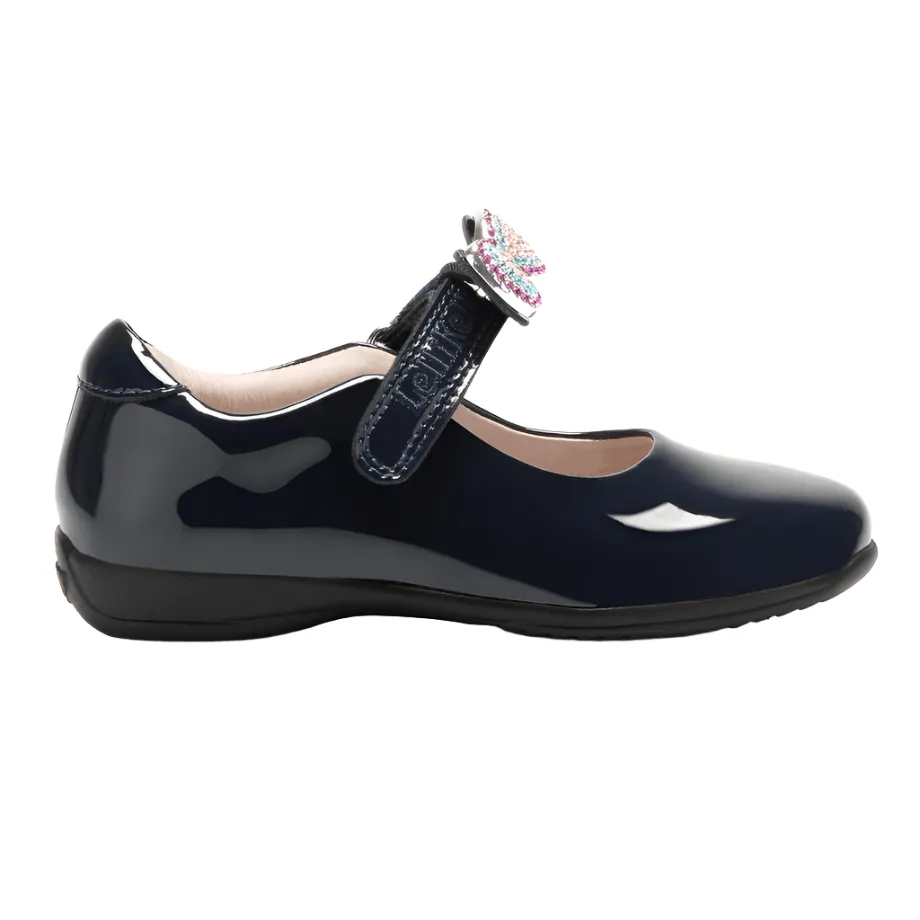 Lelli Kelly Girls School Shoe Erin 2 Blue Patent