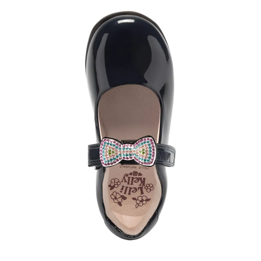 Lelli Kelly Girls School Shoe Erin 2 Blue Patent