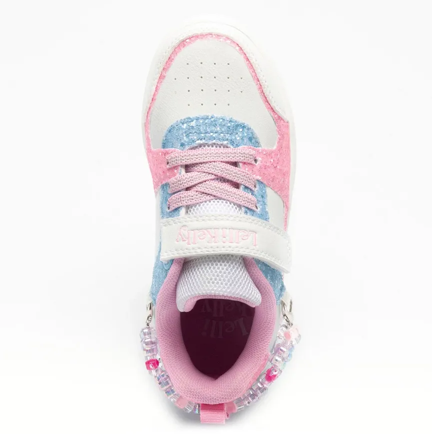 Lelli Kelly Girls Sneaker Gioello New White/Rosa