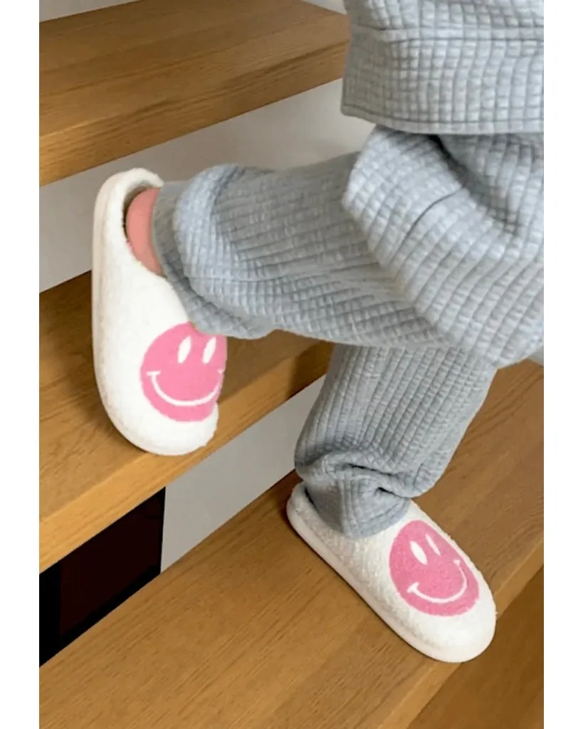 LimLim Smiley Teddy Full Slippers - Womens