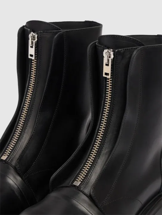 Mattia Capezzani   Zipped leather ankle boots 