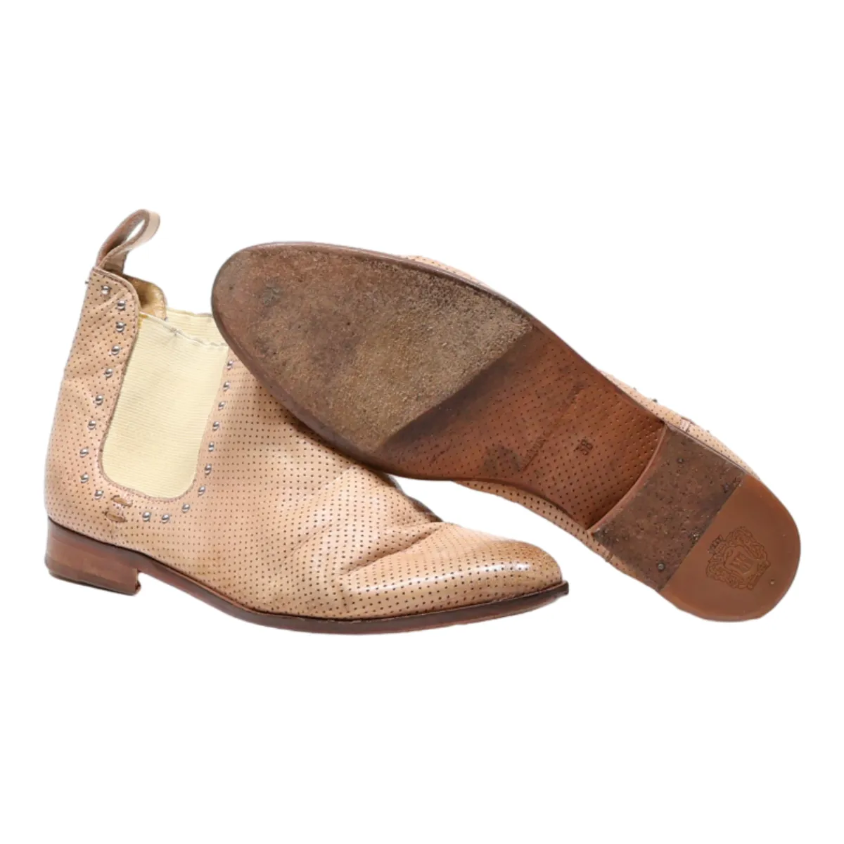 MELVIN & HAMILTON Ankle Boots Beige Synthetic Womens UK 5