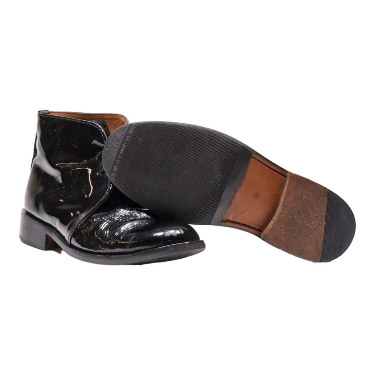 MISTER MINT Ankle Boots Black Leather Womens UK 6