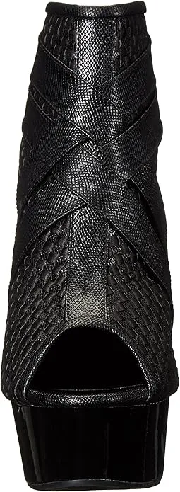 Monic-609 Patterned Ankle Bootie