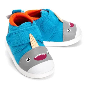 Narwhal Squeaky Toddler Shoes | Blue