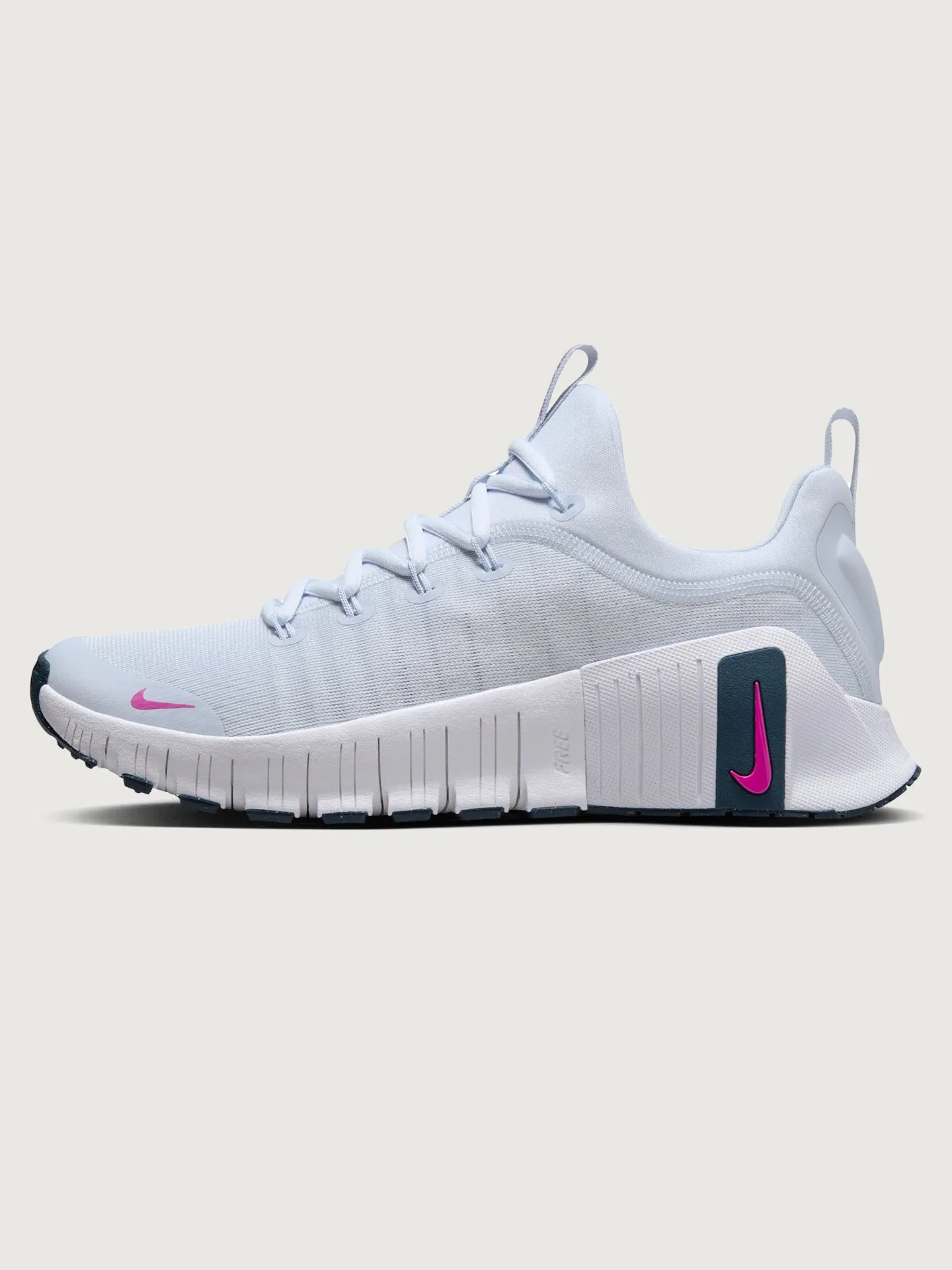 Nike Free Metcon 6 - Football Grey-Hot Fuchsia-Armory-Navy