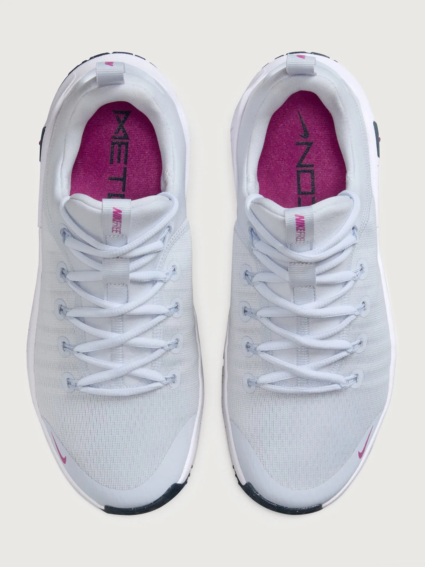 Nike Free Metcon 6 - Football Grey-Hot Fuchsia-Armory-Navy
