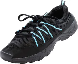 NORTY Womens 5-10 Black/Turquoise Watershoe 15633