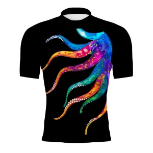 Octopus Squeeze - Men's Surf UPF50  Short Sleeve Rash Guard