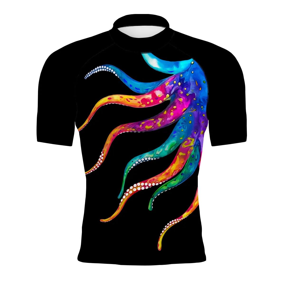 Octopus Squeeze - Men's Surf UPF50  Short Sleeve Rash Guard