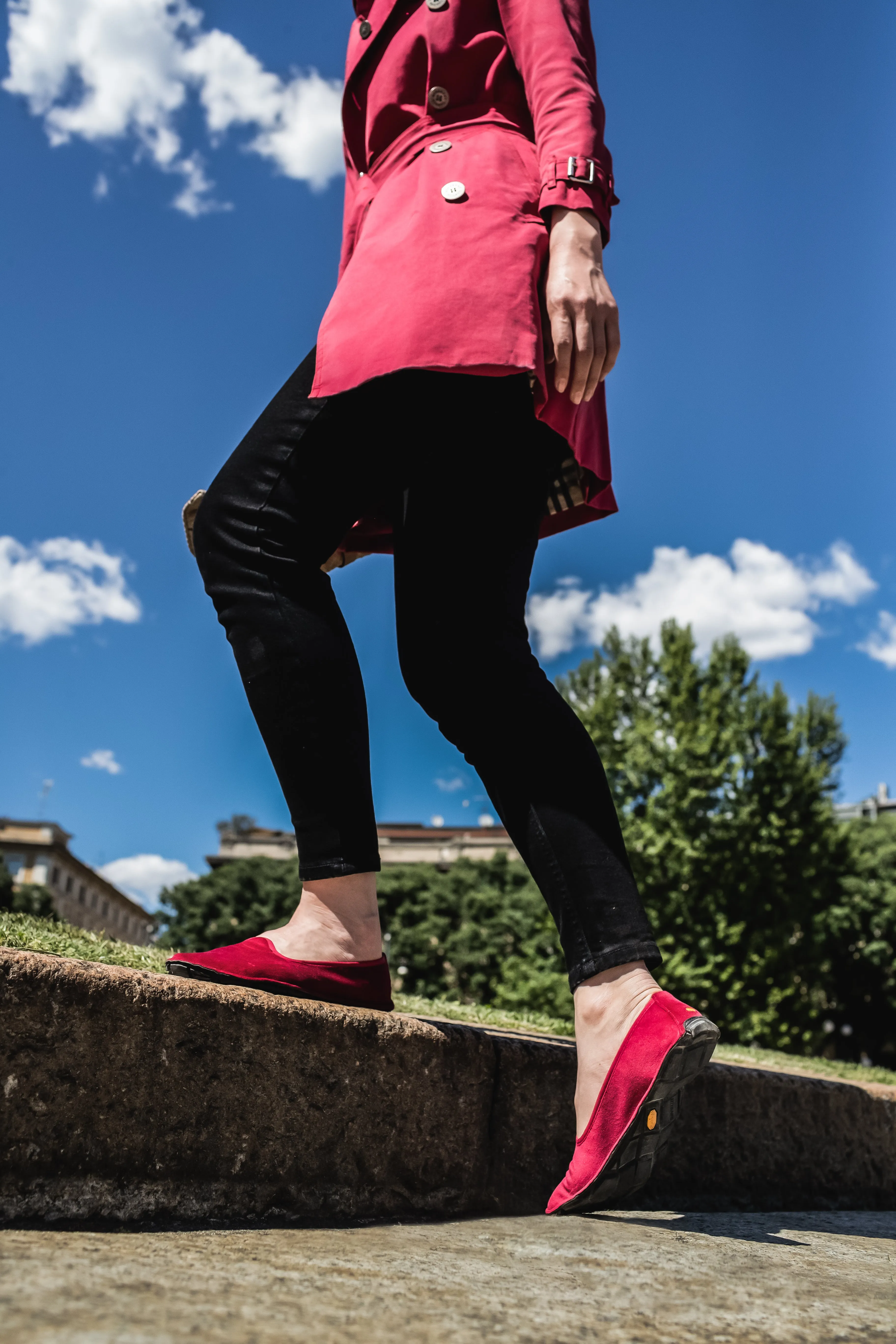 One Quarter Womens Velvet Red