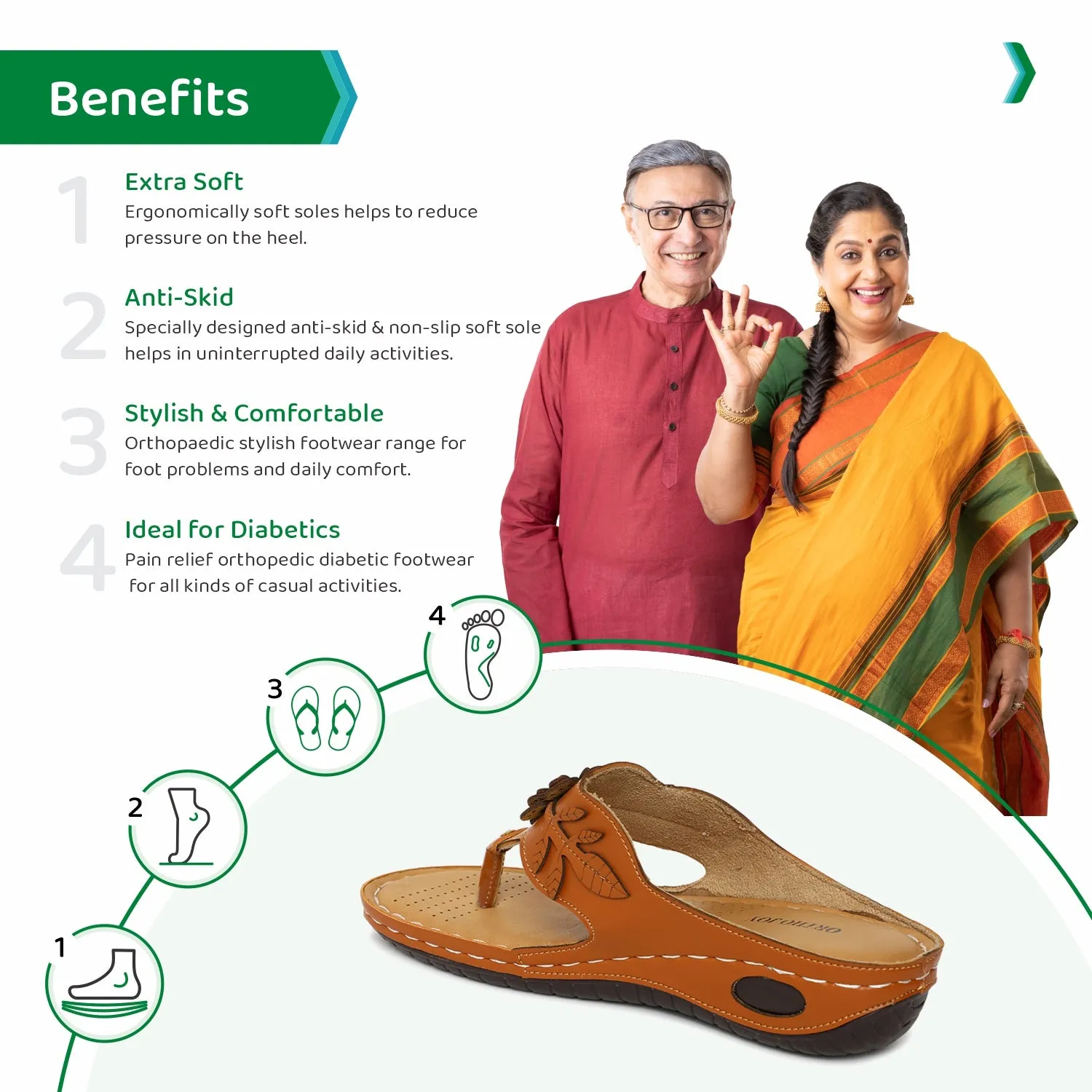 ORTHO JOY doctor Slipper for women | Orthopedic