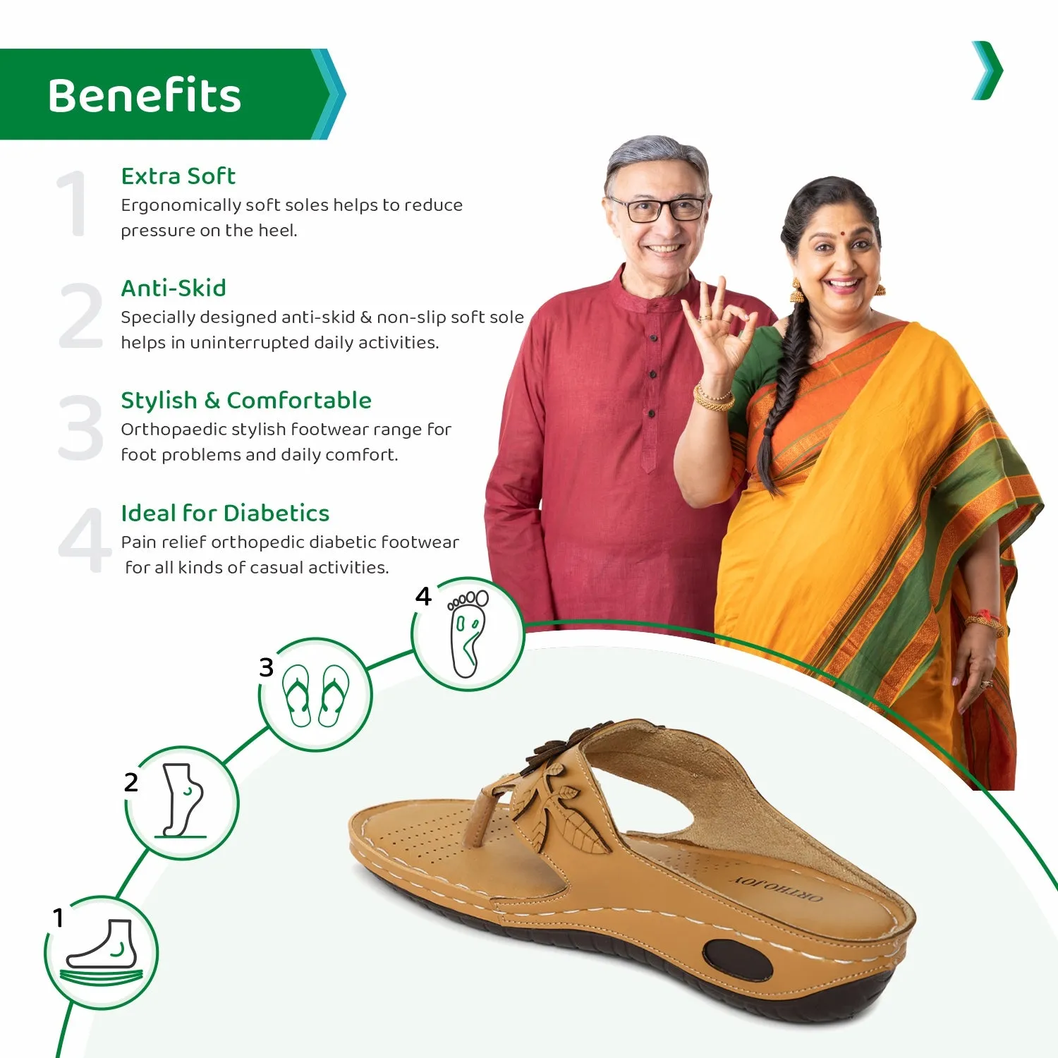 ORTHO JOY doctor Slipper for women | Orthopedic