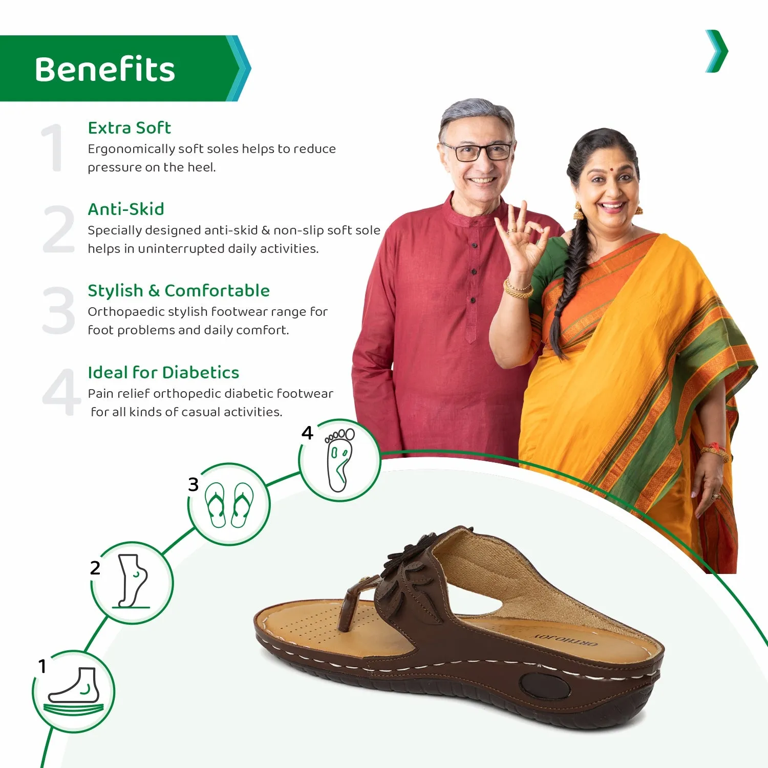ORTHO JOY doctor Slipper for women | Orthopedic