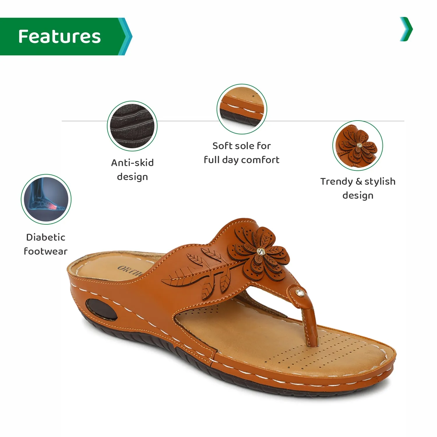 ORTHO JOY doctor Slipper for women | Orthopedic