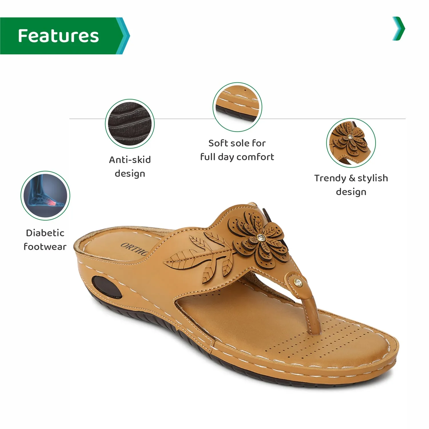 ORTHO JOY doctor Slipper for women | Orthopedic