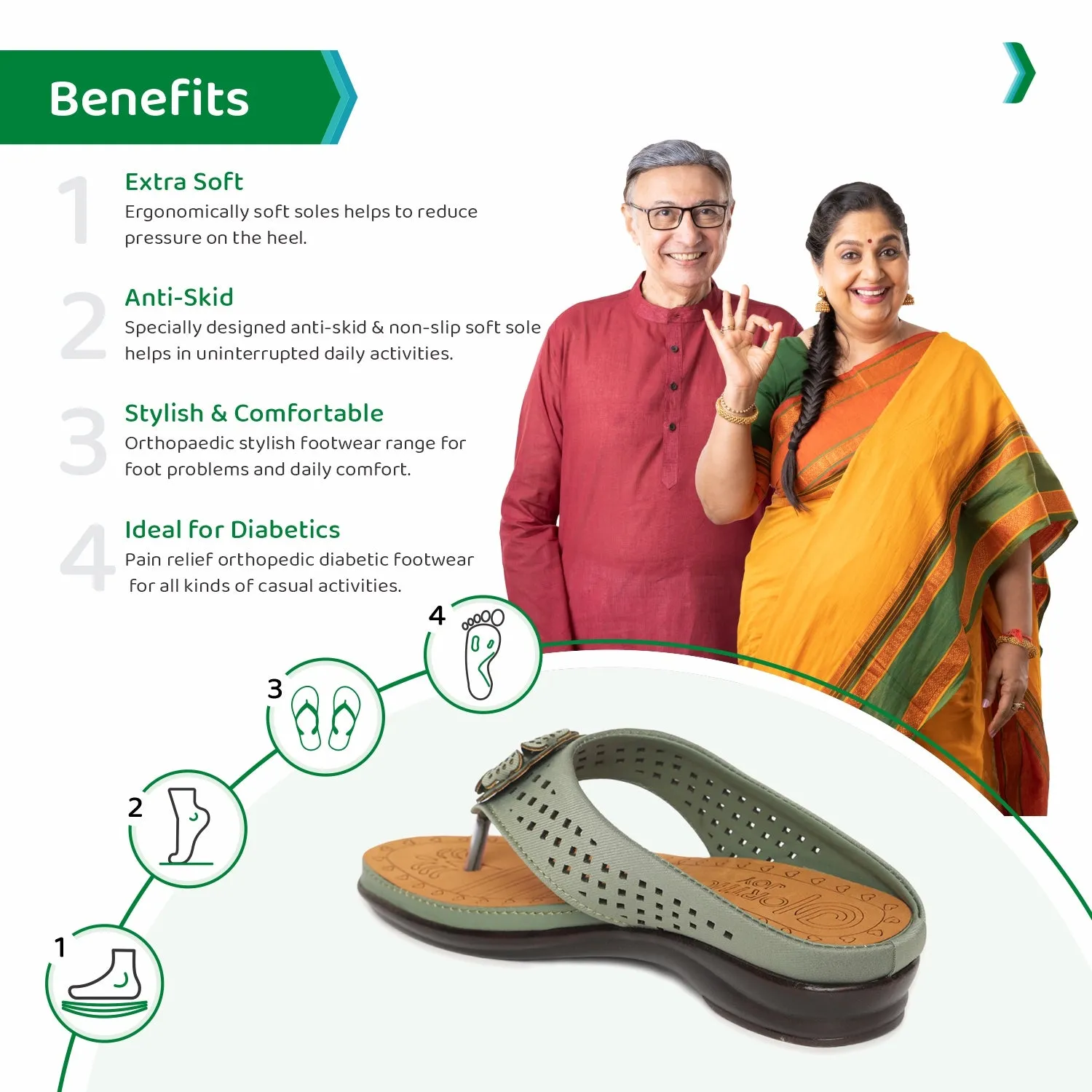 ORTHO JOY Fancy Doctor Slippers
